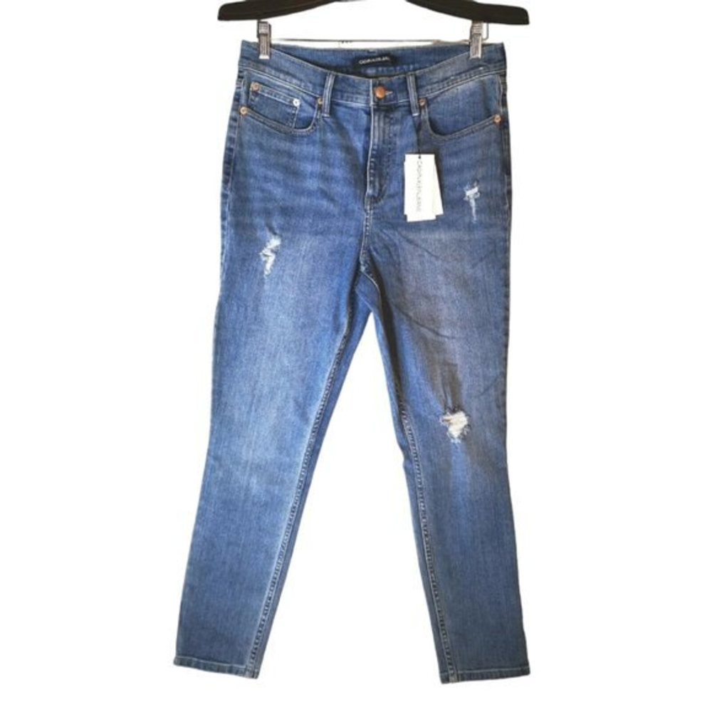 New Calvin Klein High‎ Rise Skinny Ankle Blue Jeans Women's Size 31x27
